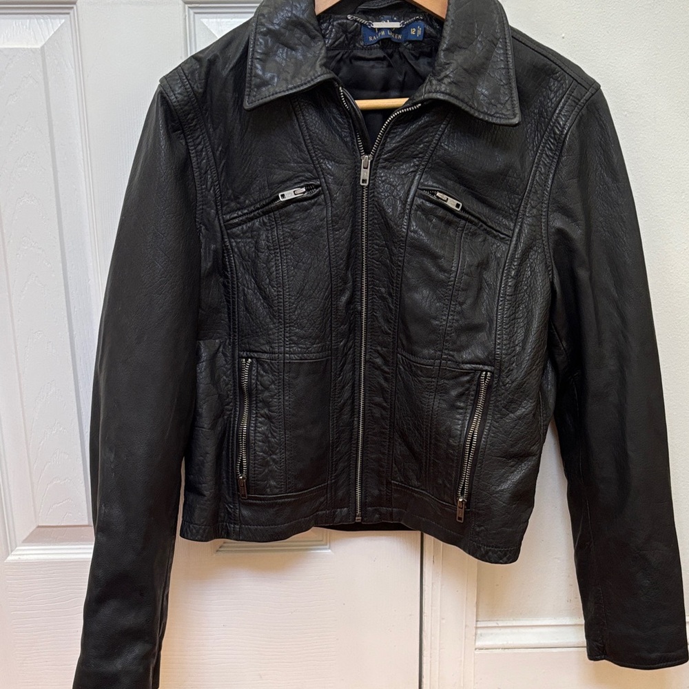 Polo by Ralph Lauren Black Leather Jacket